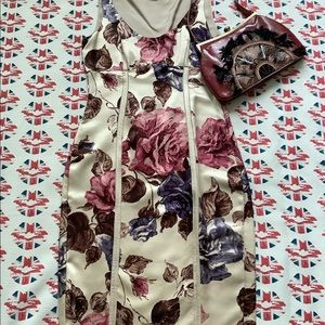 Susana Monaco Silk Floral Empire Waist Dress